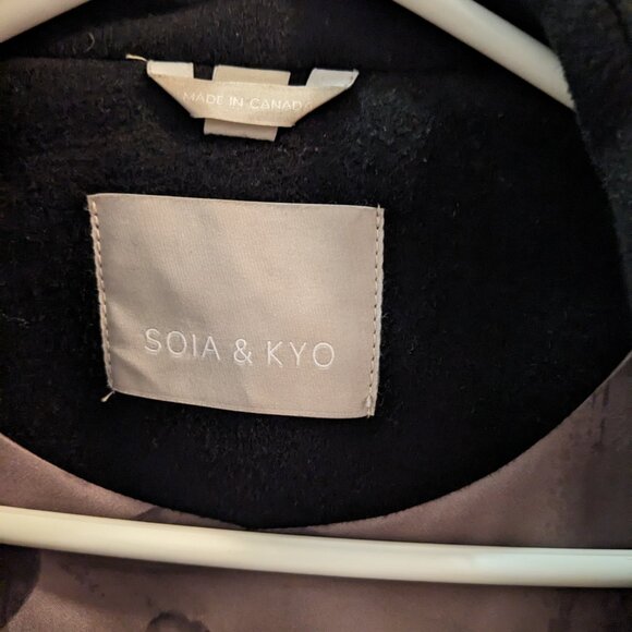 Soia Kyo black asymmetrical zip jacket - XS - Picture 3 of 4